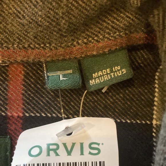 NWT men’s Large flannel Orvis shirt - Picture 4 of 8